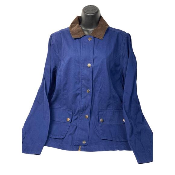 St.‎ John's Bay Lightweight Field Jacket American Blue L - Picture 2 of 10